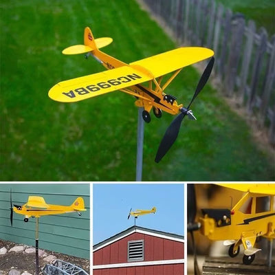🔥50%OFF-Piper J3 Cub Airplane Weathervane🎁New Year's gift for flight lovers