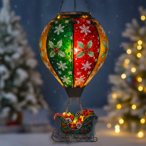 Christmas Special Sale — 35% Off Christmas Hot Air Balloon Solar Lantern