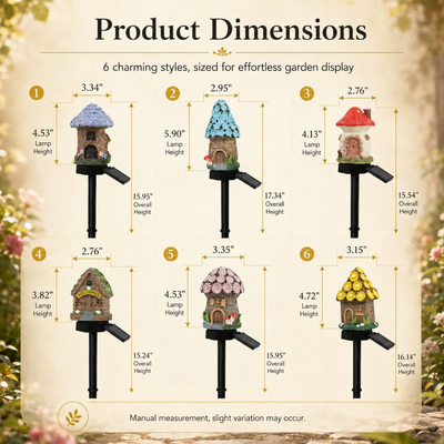 ✨Enchanted SolarMushroom House Light -Cozy Fairy Garden Decor🍄