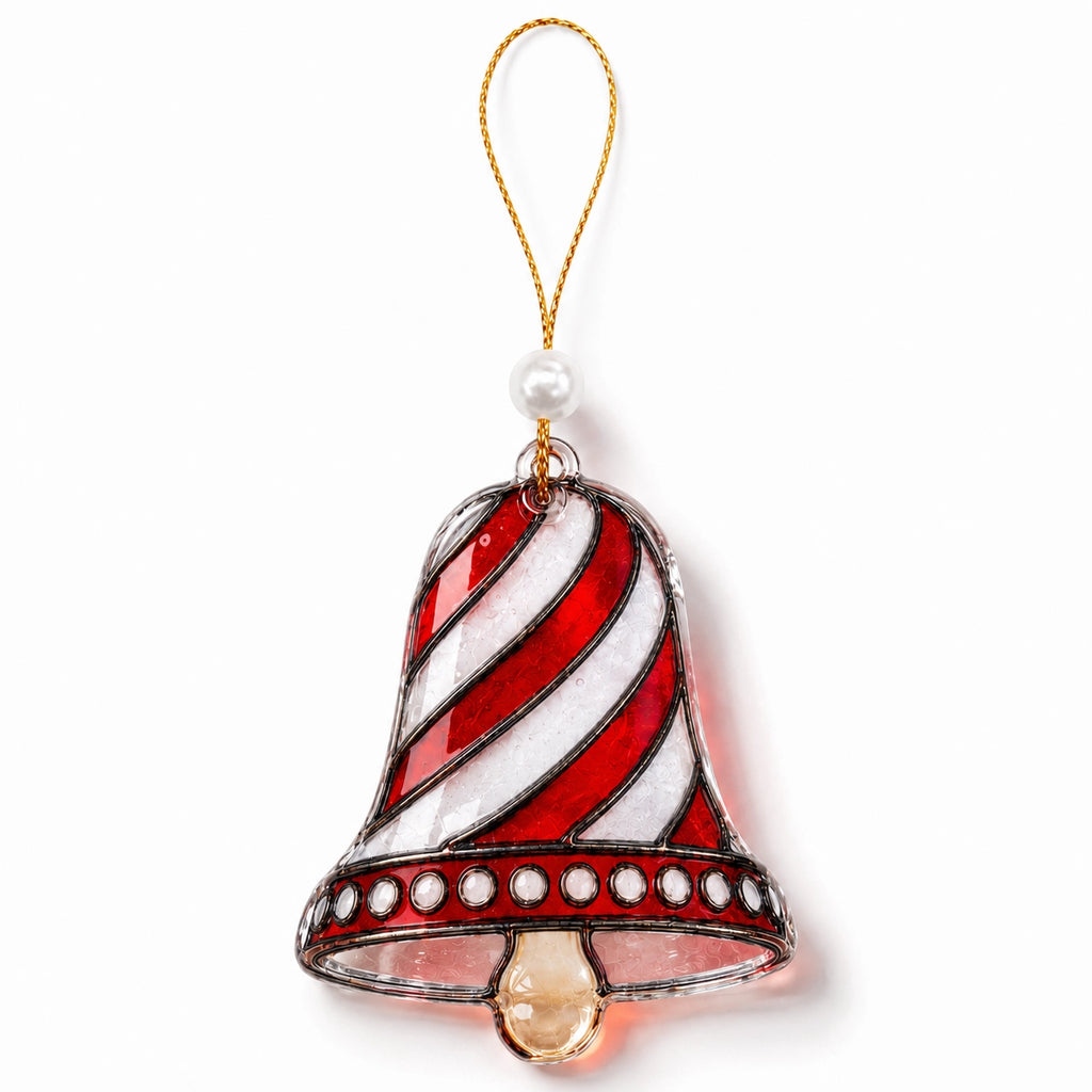Mini Stained Glass Style Christmas Ornaments – 6 Festive Designs