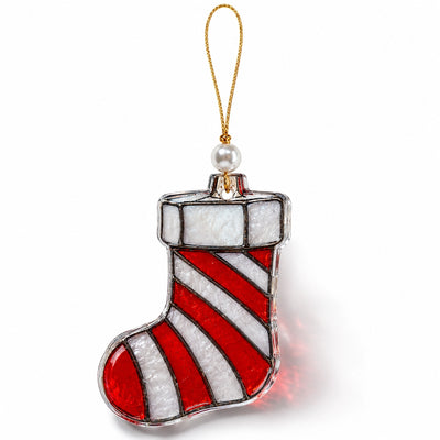 Mini Stained Glass Style Christmas Ornaments – 6 Festive Designs
