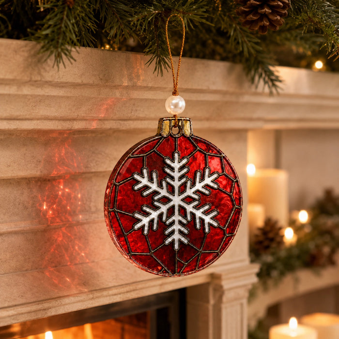 Mini Christmas ornament holiday display