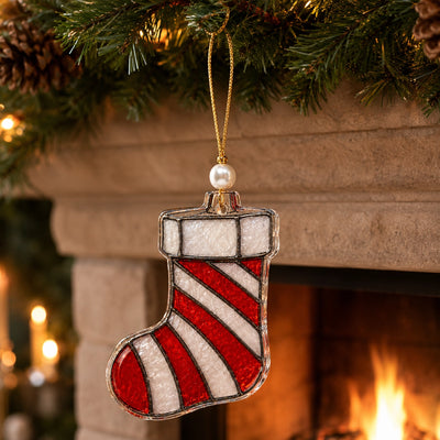 Mini Stained Glass Style Christmas Ornaments – 6 Festive Designs
