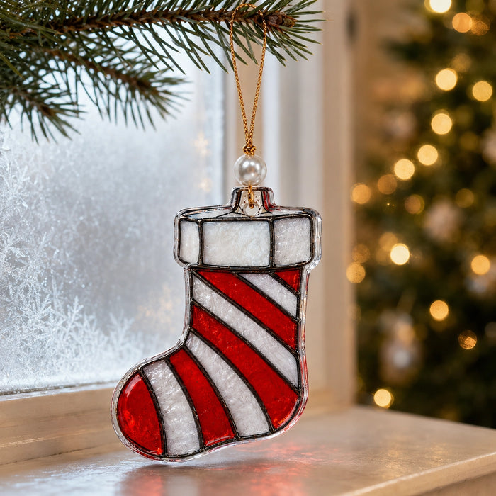 Mini Christmas ornament holiday display