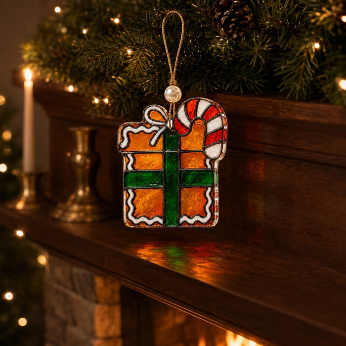 Mini Christmas ornament holiday display