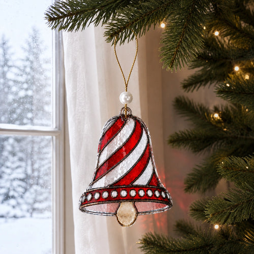 Mini Stained Glass Style Christmas Ornaments – 6 Festive Designs