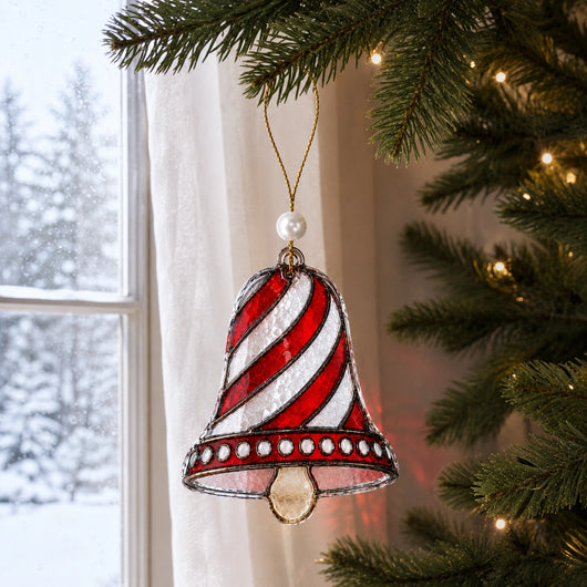 Mini Stained Glass Style Christmas Ornaments – 6 Festive Designs