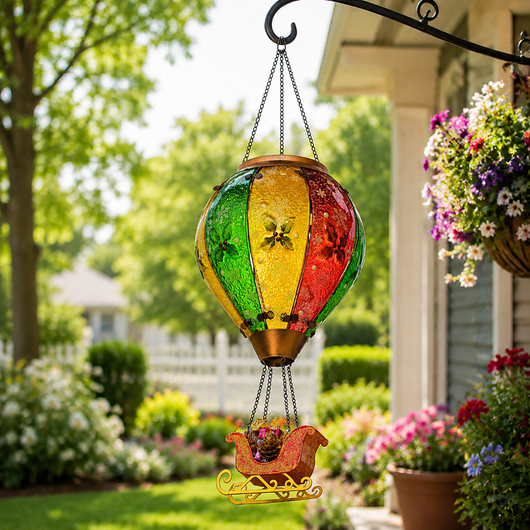 Christmas Special Sale — 35% Off Christmas Hot Air Balloon Solar Lantern
