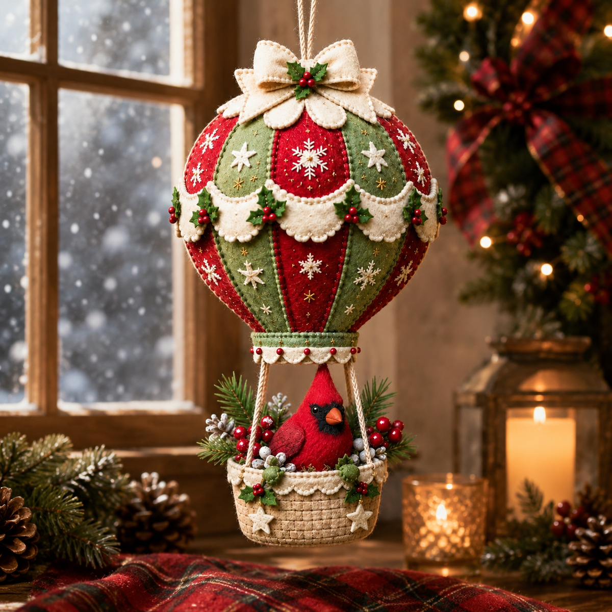 🎈 Christmas Hot Air Balloon Hanging DIY Kit