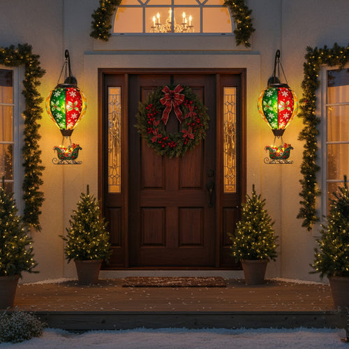 Christmas Special Sale — 35% Off Christmas Hot Air Balloon Solar Lantern