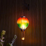 Gradient rainbow solar lantern with realistic flame lamp effect for garden decorations and front yard solar lighting