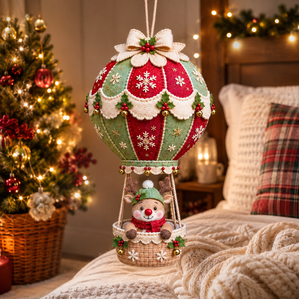 🎈 Christmas Hot Air Balloon Hanging DIY Kit