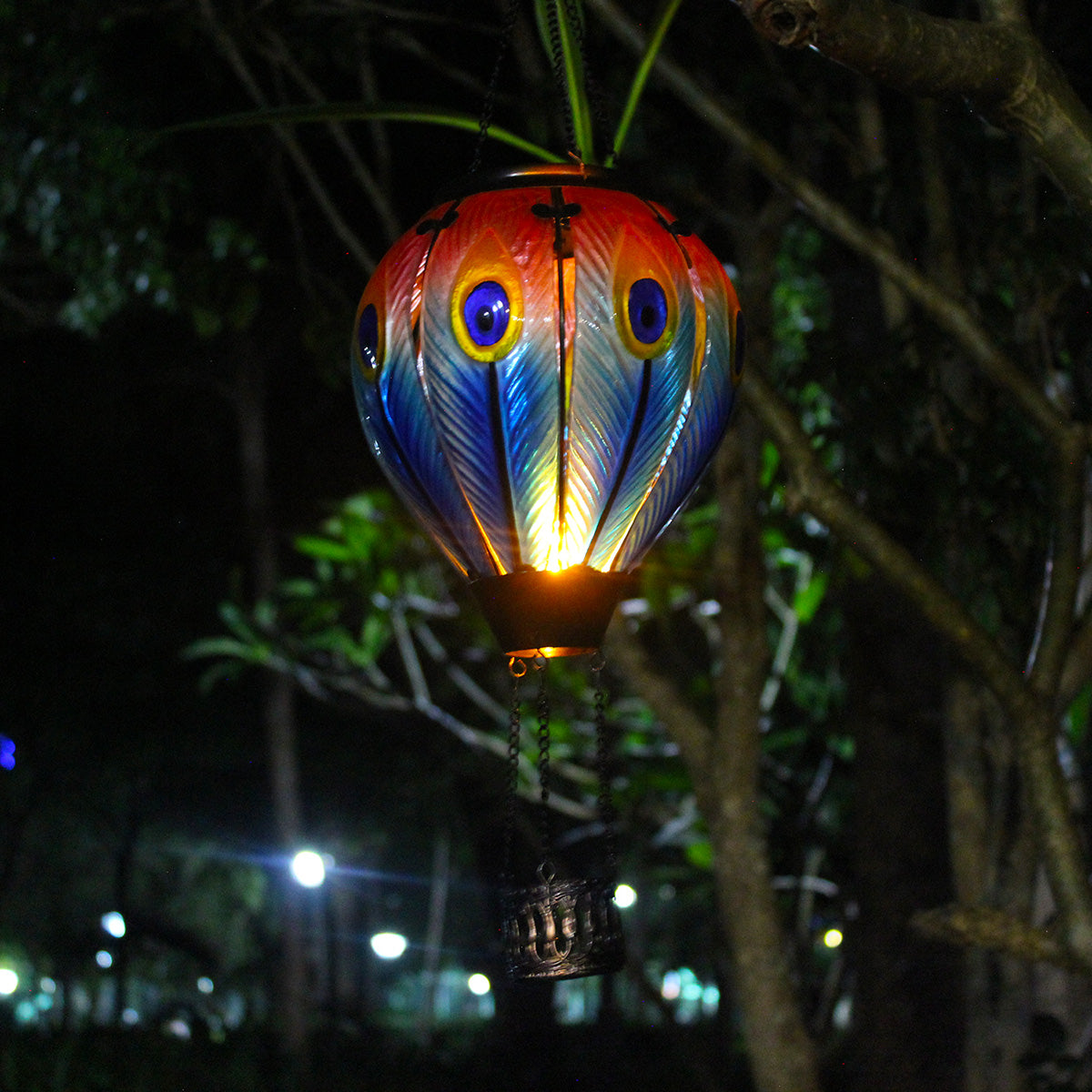 Solar Hot Air Balloon Lights Beautiful garden decoration
