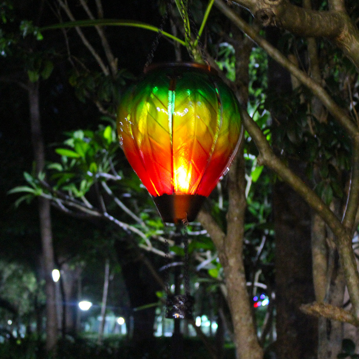 large hot air balloon Solar LED light decor for garden