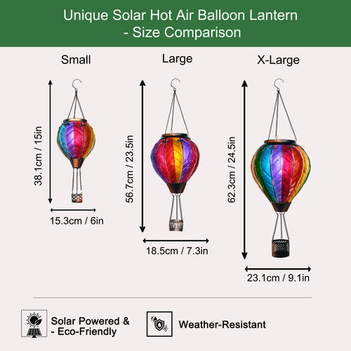 American BL0001 | Hot Air Balloon solar Lantern