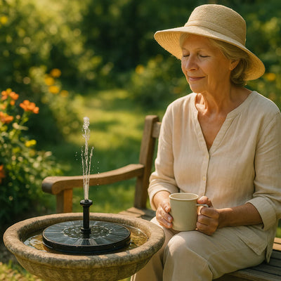 ⛲️SOLAR GARDEN FOUNTAIN