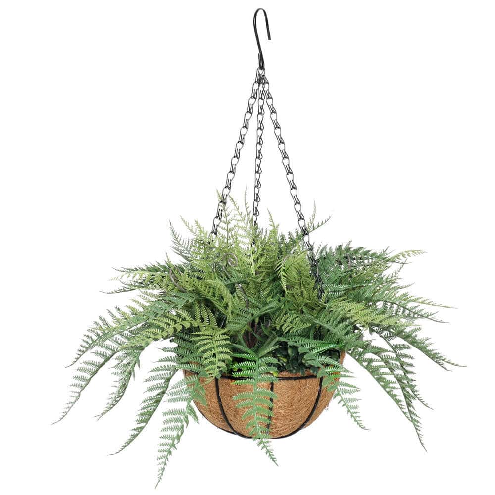 Artificial Fern Hanging Basket