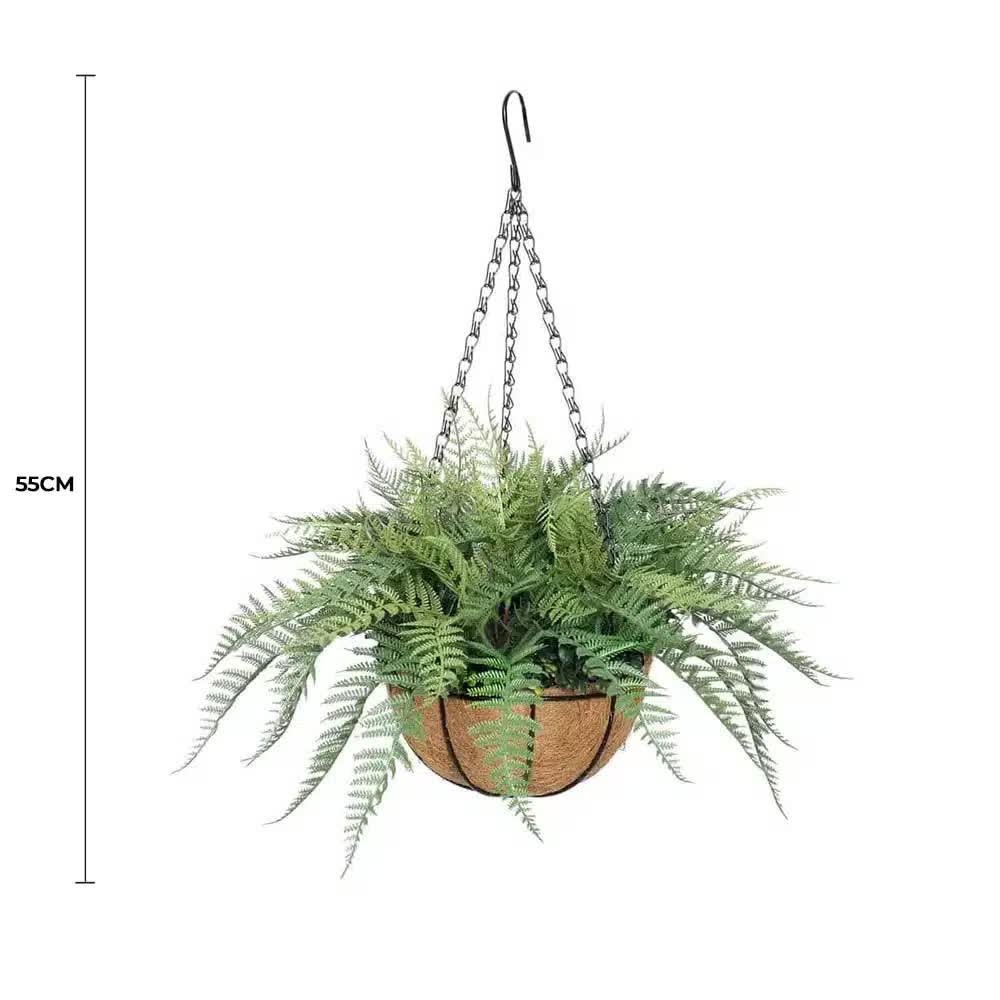 Artificial Fern Hanging Basket