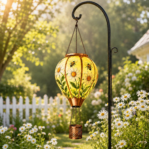 Bee & Daisy Hot Air Balloon Solar Lantern
