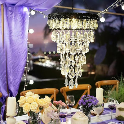 🔥Solar Hanging Crystal Chandelier