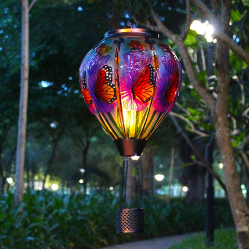 Monarch Butterfly Hot Air Balloon Solar Lantern
