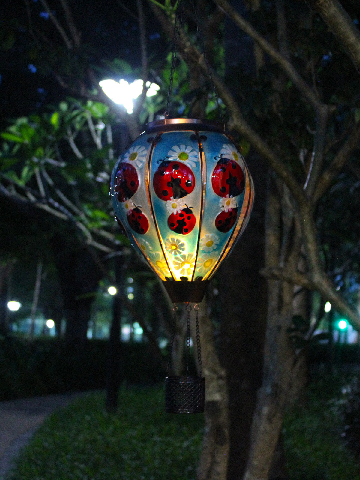 garden hot air balloon solar lantern