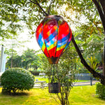 handcrafted solar balloon lantern as stunning solar garden decor for patios and yards