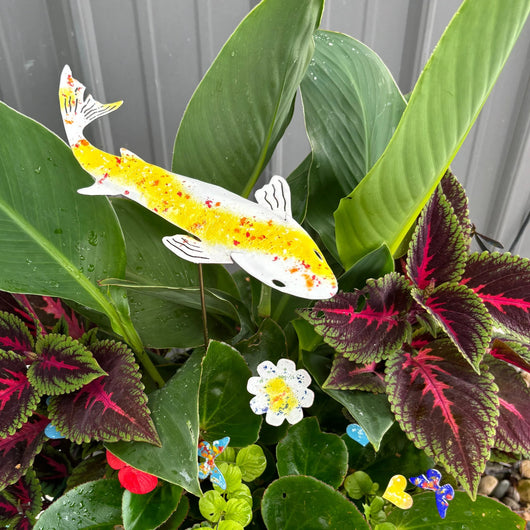 Koi fish garden art décorations