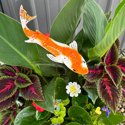 Koi fish garden art décorations