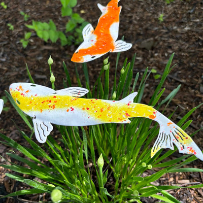 Koi fish garden art décorations