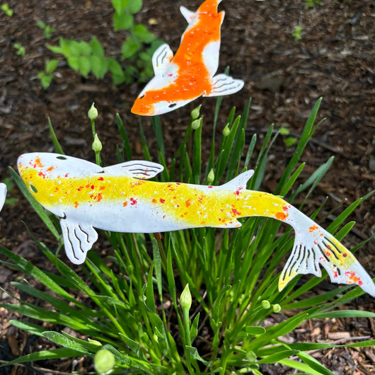 Koi fish garden art décorations