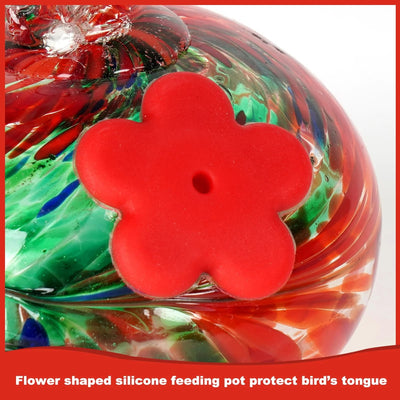 Charming Glass Wind Chimes Hummingbird feeders