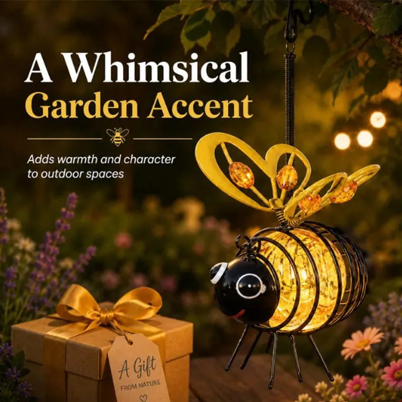 Solar Hanging Bee Garden Lights