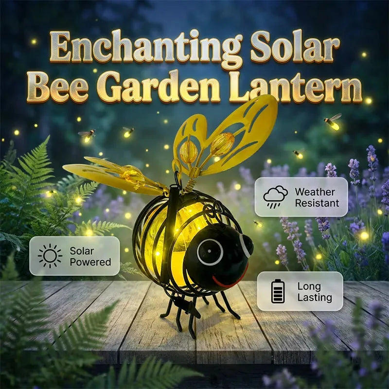 Solar Hanging Bee Garden Lights