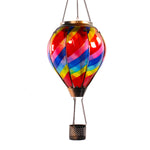 outdoor hot air balloon solar lantern lighting backyard and patio decor ideas