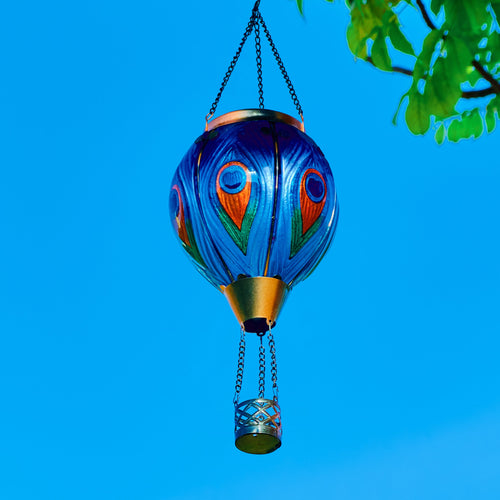 🎁 Peacock BL0005 | Hot Air Balloon solar Lantern (Discount)