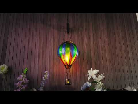 Chroma Geometric Hot Air Balloon Solar Lantern