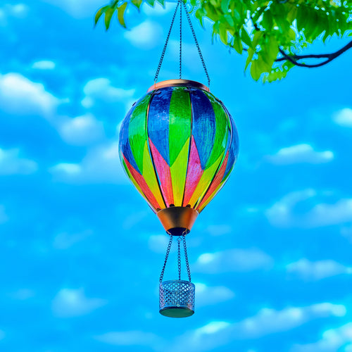 Chroma Geometric Hot Air Balloon Solar Lantern