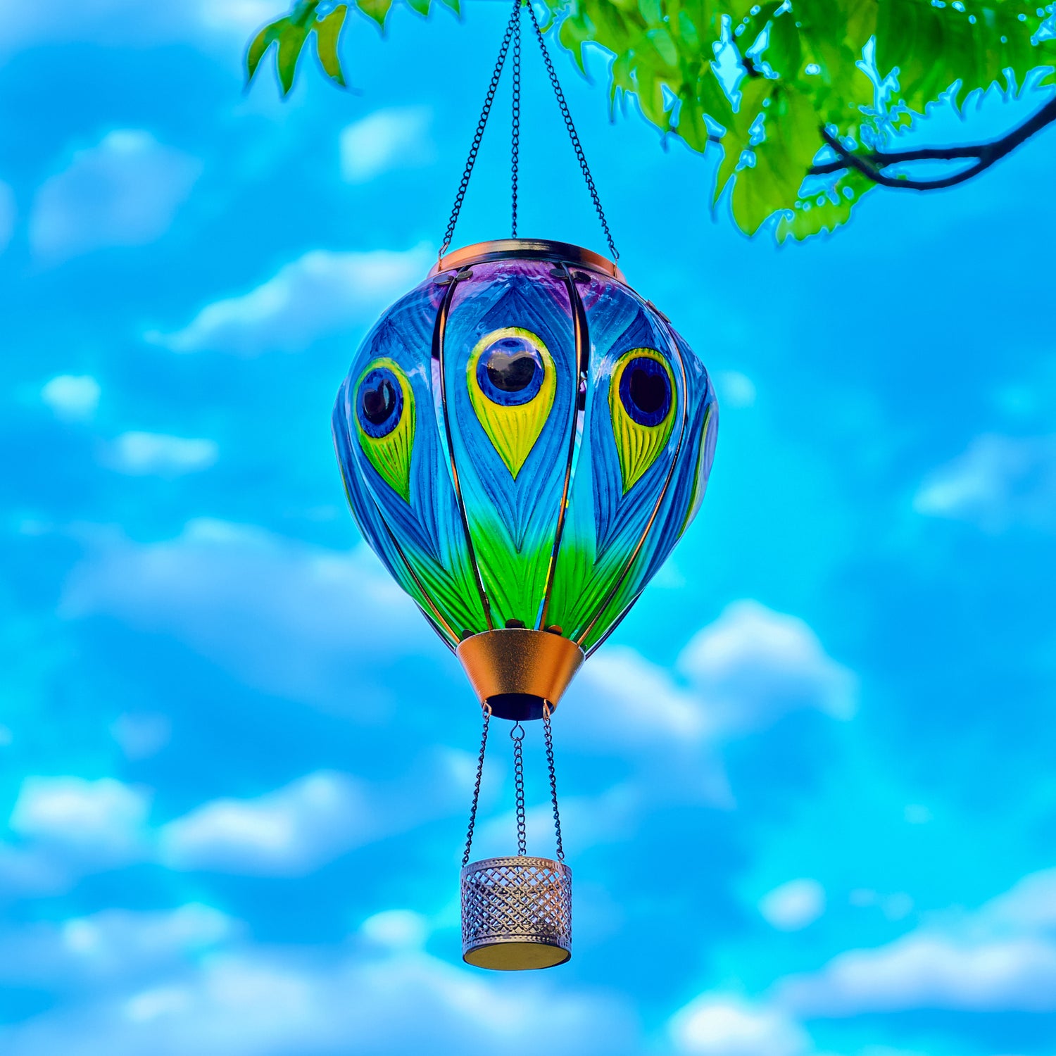 solar hot air balloon lights 