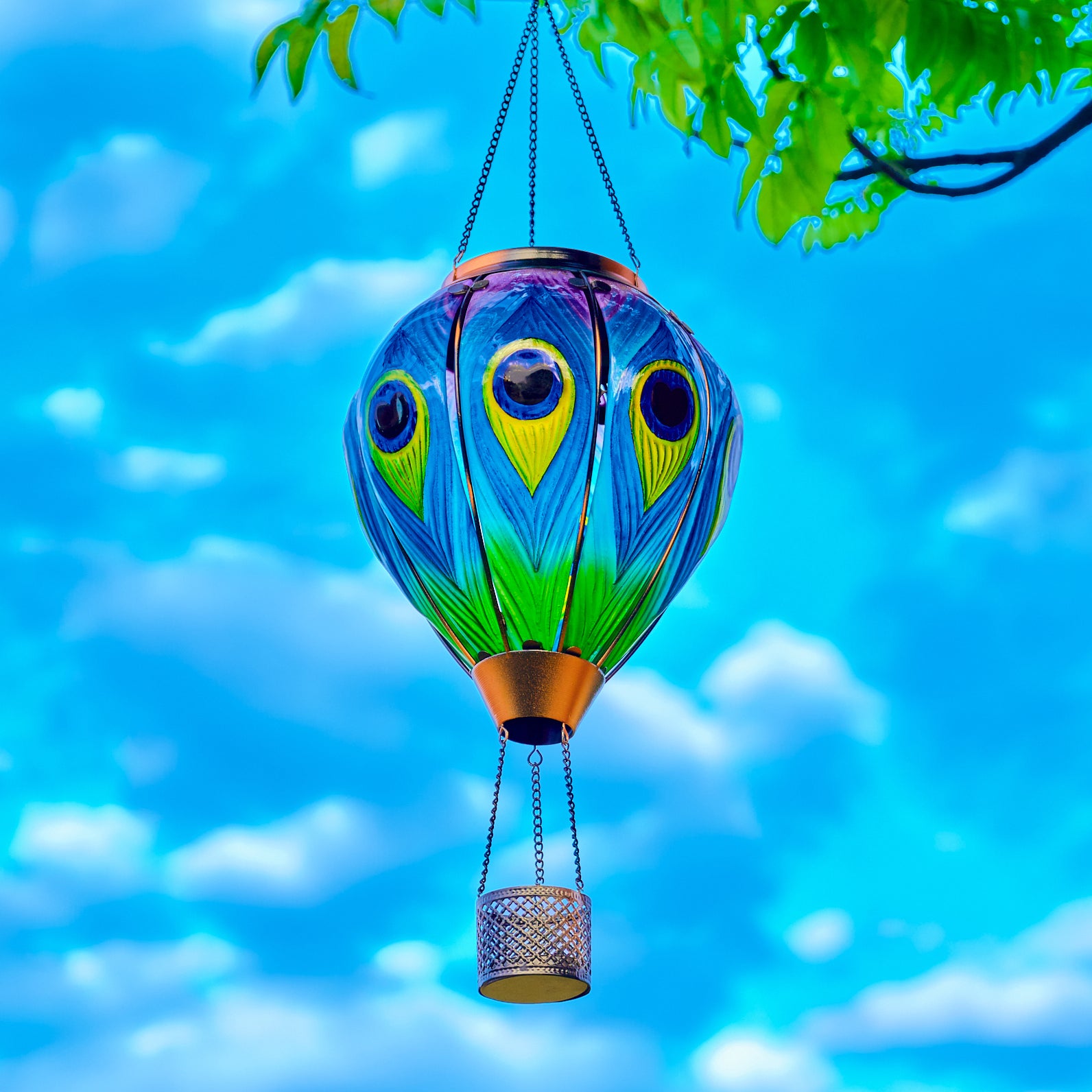solar hot air balloon lights 