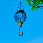 colorful hot air balloon solar lantern for garden decor