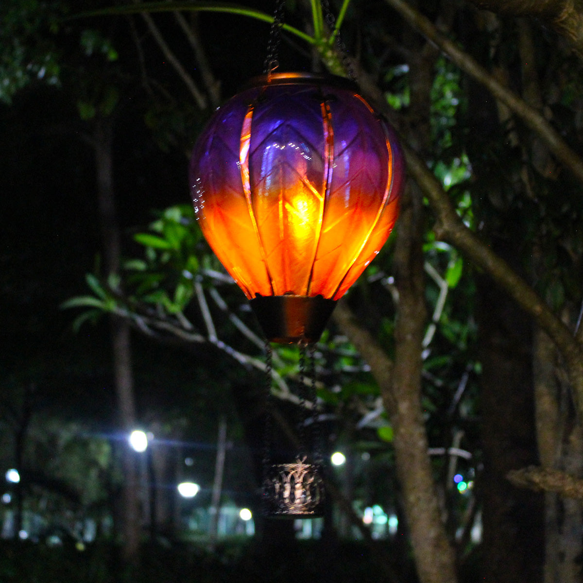 solar garden decor Hot air balloon lights