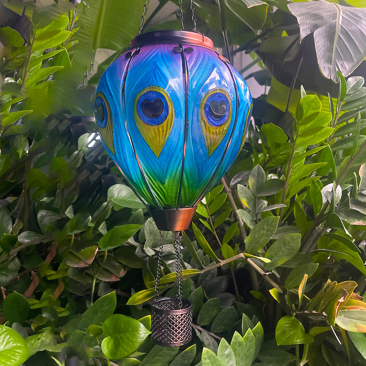 solar hot air balloon lights 