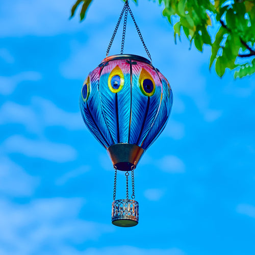 🎁 Peacock BL0003 | Hot Air Balloon solar Lantern (Discount)